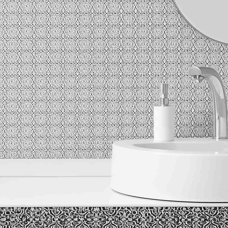 Featured image for Peel & Stick Bathroom Makeover in Just 15 Minutes