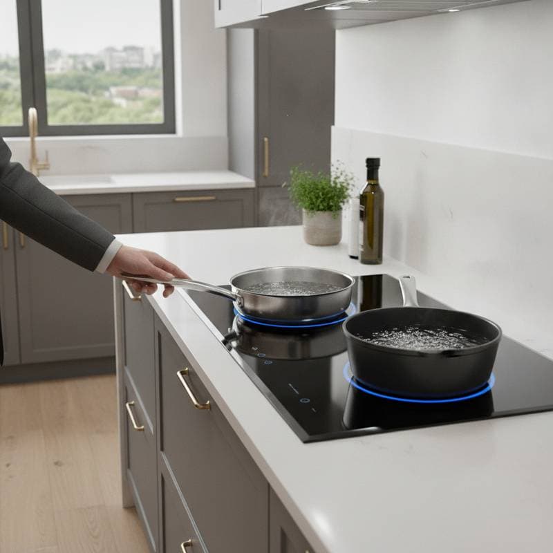 Featured image for Induction Zones Cut Cooking Time in Half vs Gas