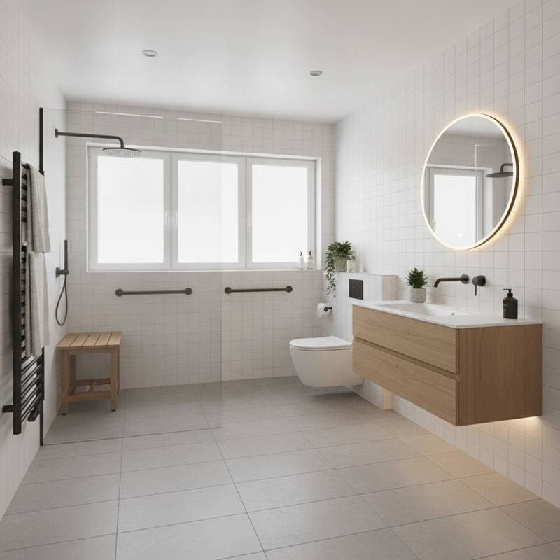 Featured image for Safety and Style Transform Aging-in-Place Bathrooms