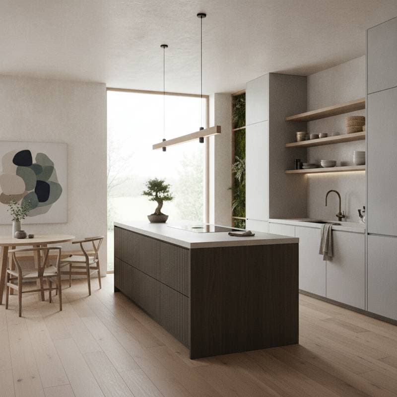 Featured image for Why Japandi Kitchens Blend Japanese and Scandi Design