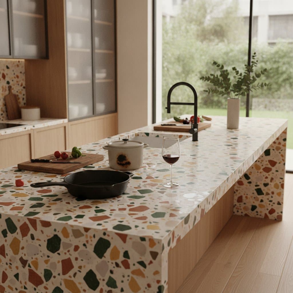 Featured image for Why Terrazzo Outperforms Quartz and Granite in 2026