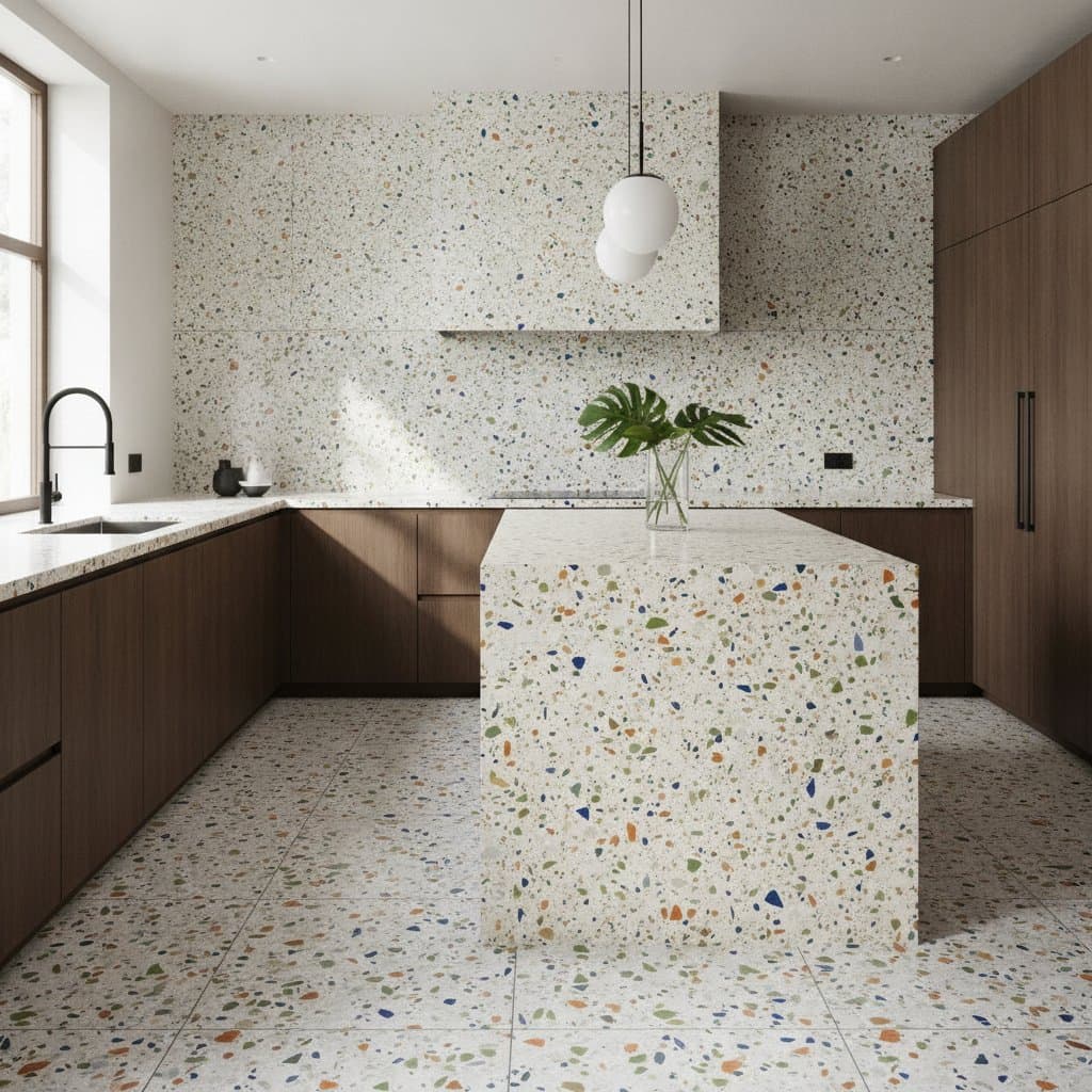 Featured image for Terrazzo's Eco-Friendly Revival in Modern Kitchens