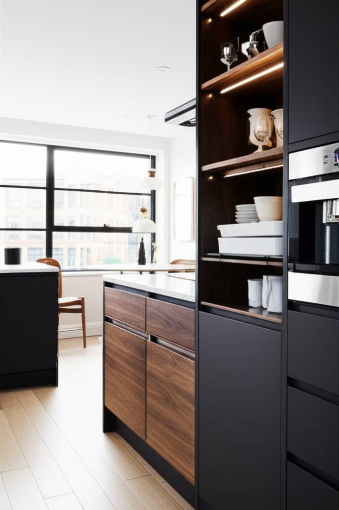 Featured image for Vertical Storage Transforms Compact Kitchen Spaces