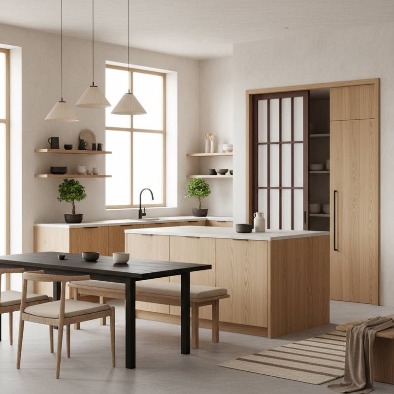 Featured image for Why Japandi Kitchens Beat All-White Every Time