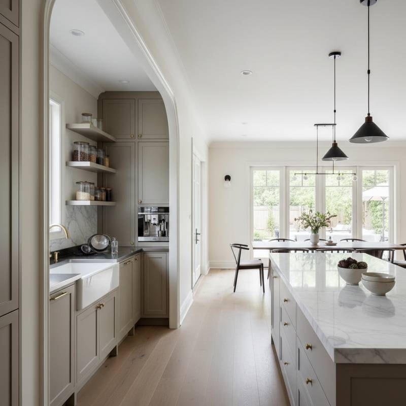 Featured image for Scullery Kitchens Hide Mess While You Entertain