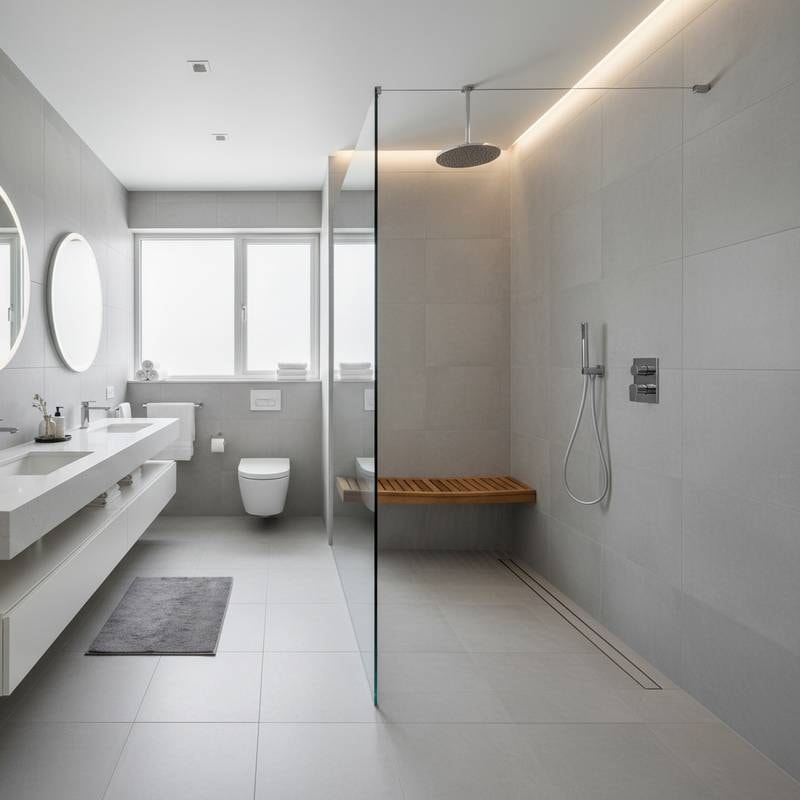 Featured image for Why Zero-Threshold Showers Prevent Bathroom Falls