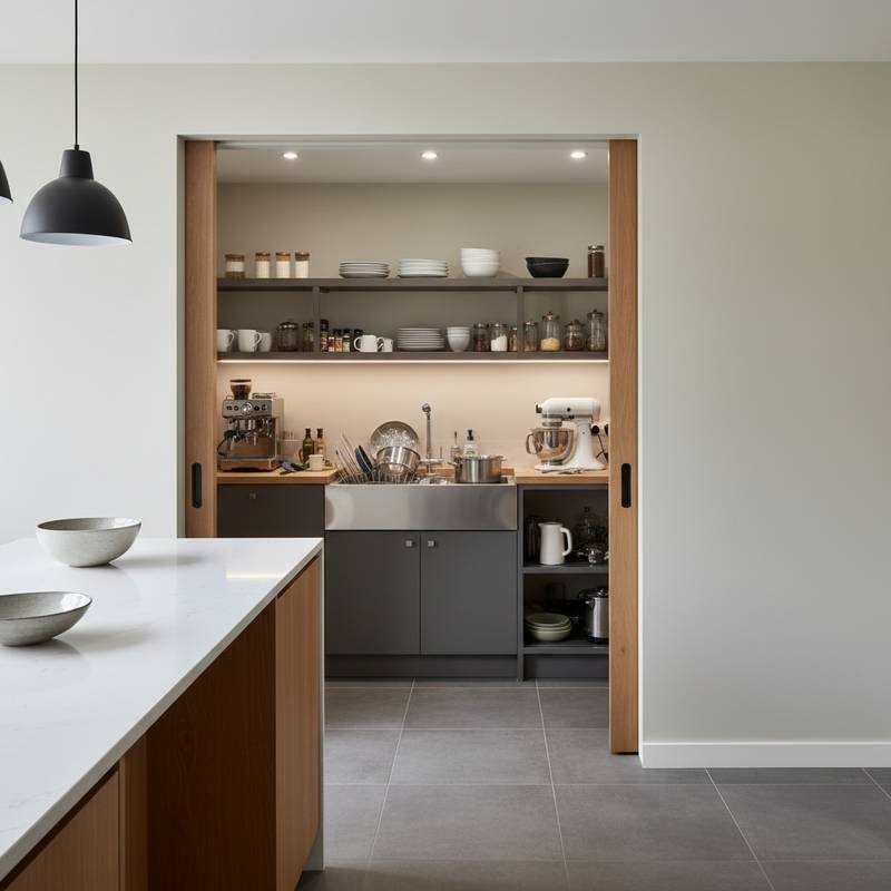 Featured image for Scullery Kitchens Hide the Mess While You Entertain