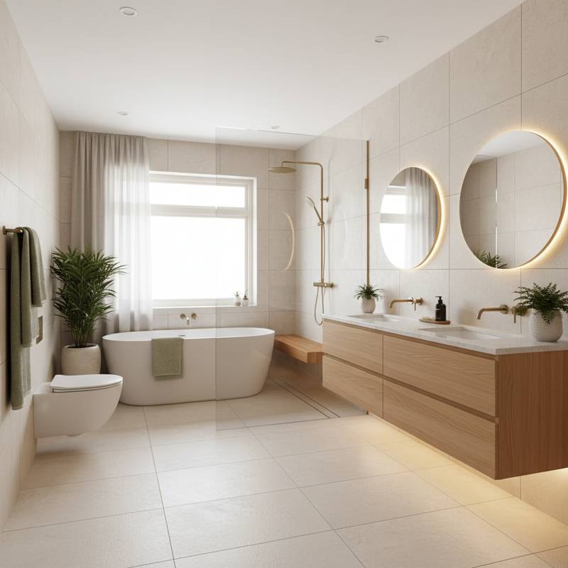 Featured image for Aging-in-Place Bathrooms Blend Safety with Elegance