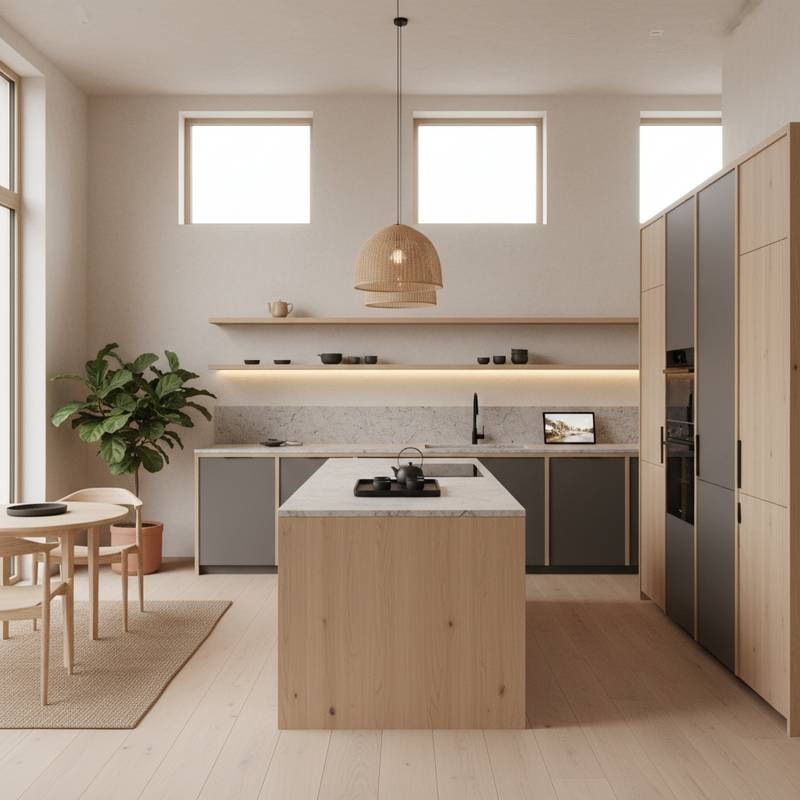 Featured image for Japandi Kitchens: Where Scandi Warmth Meets Japanese Calm