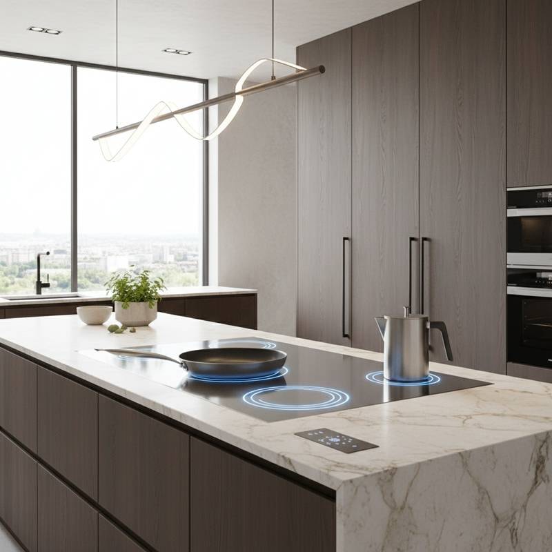 Featured image for Invisible Cooktops Merge Counter and Stove by 2026