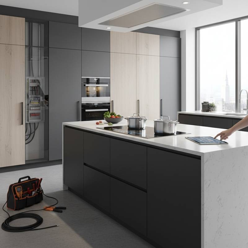 Featured image for Kitchen Rewiring Costs for Induction Cooktops