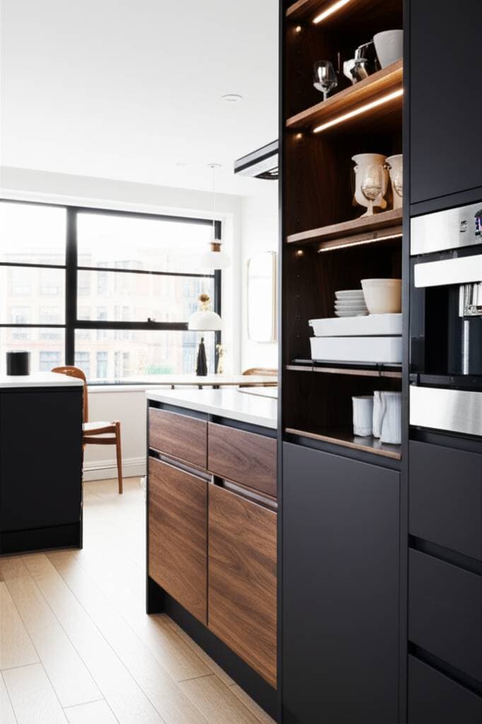 Featured image for Vertical Storage Transforms Compact Kitchen Spaces