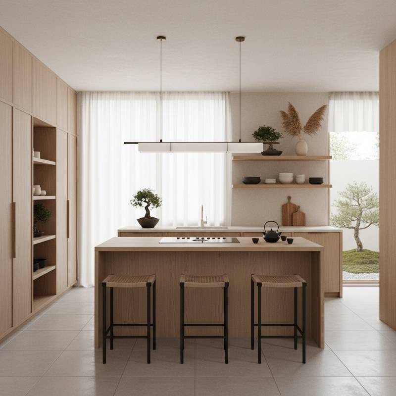 Featured image for Japandi Kitchens Blend Japanese Calm with Scandi Function
