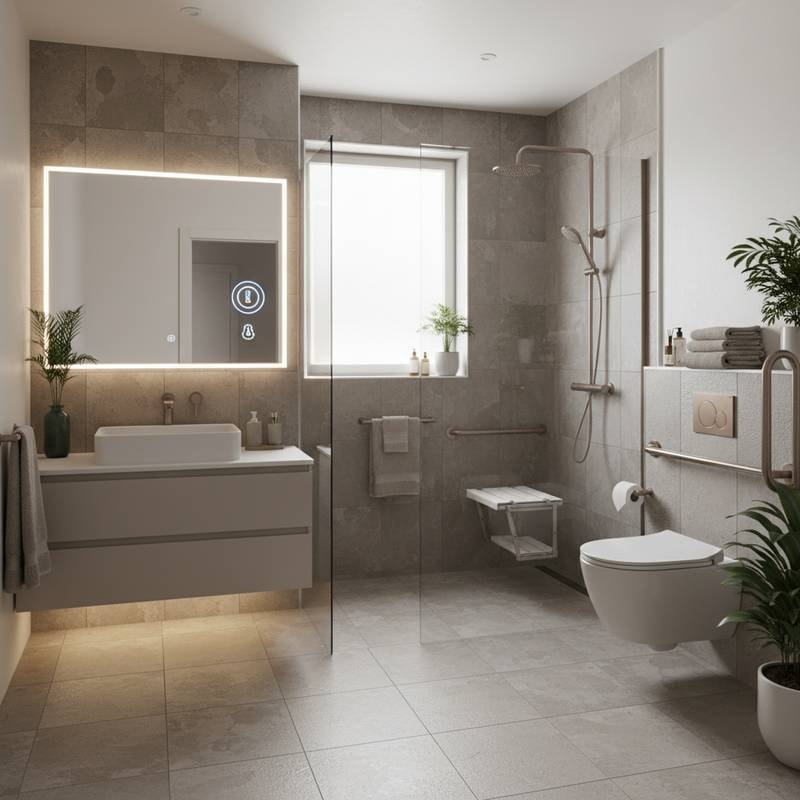 Featured image for Smart Bathrooms That Let Seniors Age at Home Safely
